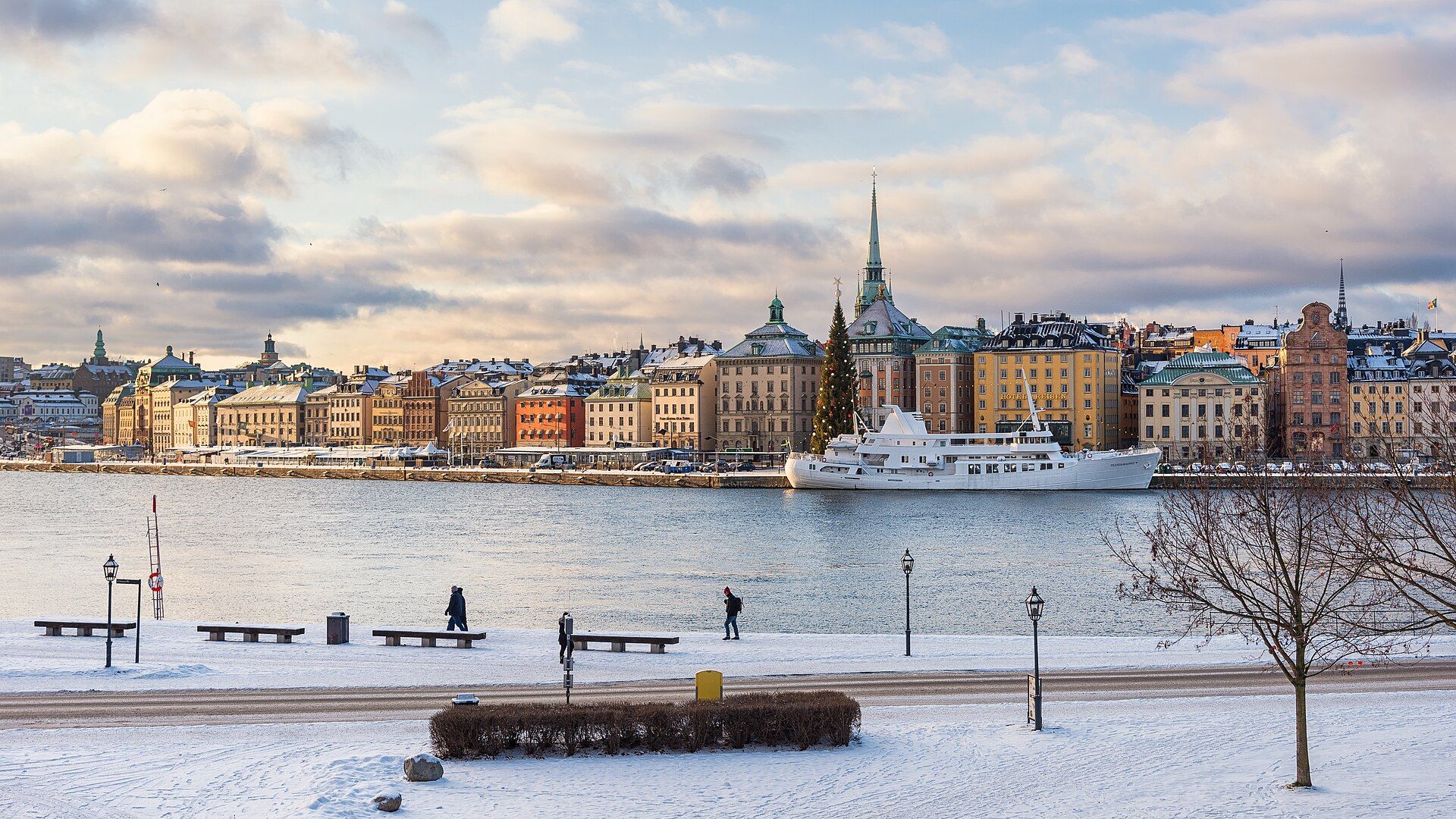 Gamla stan in Stockholm, gezien vanaf Skeppsholmen